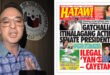 Cayetano Hataw Ilegal Yan
