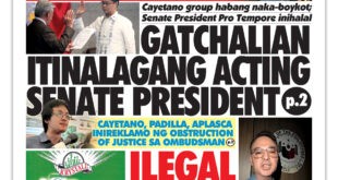 Cayetano group habang naka-boykot; Senate President Pro Tempore inihalal <br> GATCHALIAN ITINALAGANG ACTING SENATE PRESIDENT