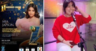 Recording artist na si Mia Japson, proud sa nakamit na parangal 