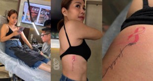 Kaye ipina-tattoo pink ribbon para sa Cancer Survivors Month