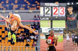 Leonard Grospe Lauren Hoffman Gabe Borado ICTSI Philippine Athletic Championships