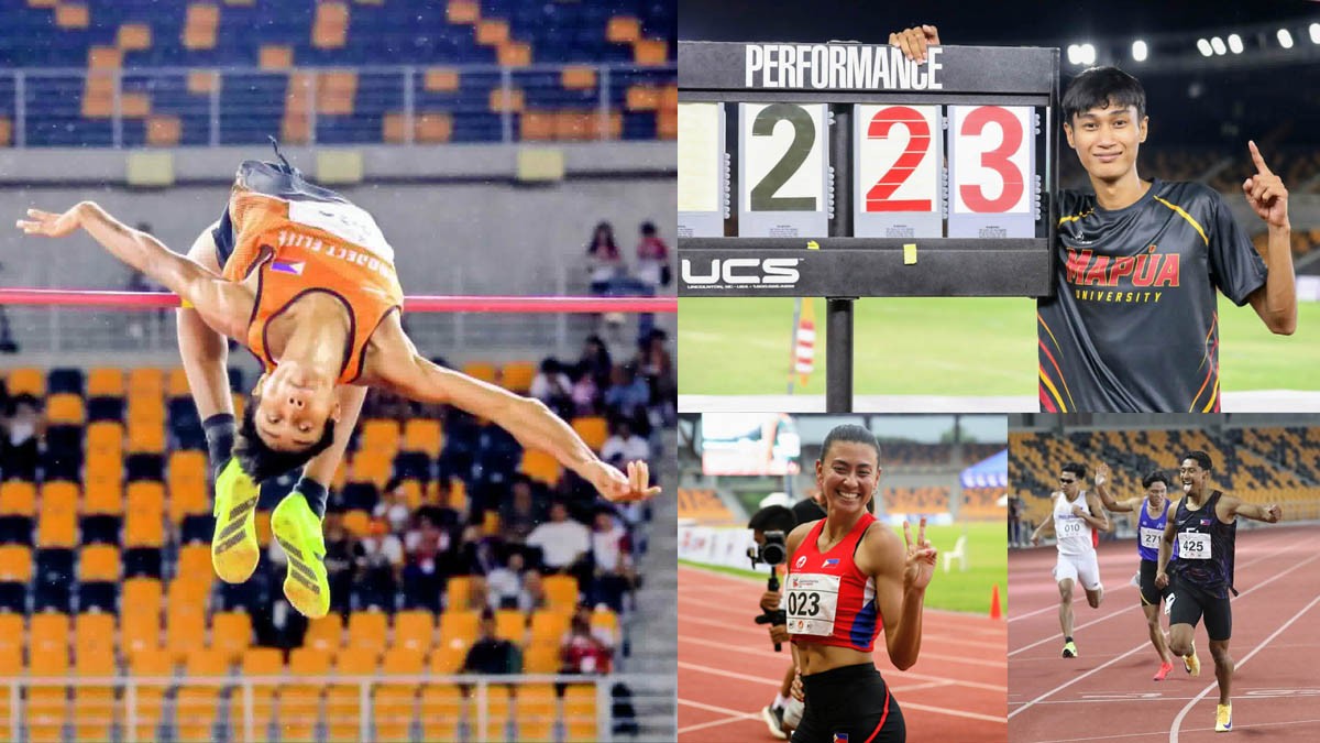 Leonard Grospe Lauren Hoffman Gabe Borado ICTSI Philippine Athletic Championships