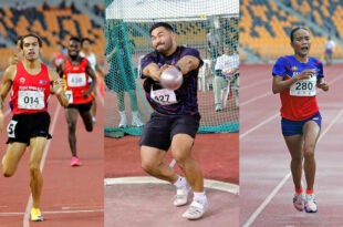 Hussein Loraña Sydney Joshua Yap Artjoy Torregosa sa ICTSI Philippine Athletics Championships