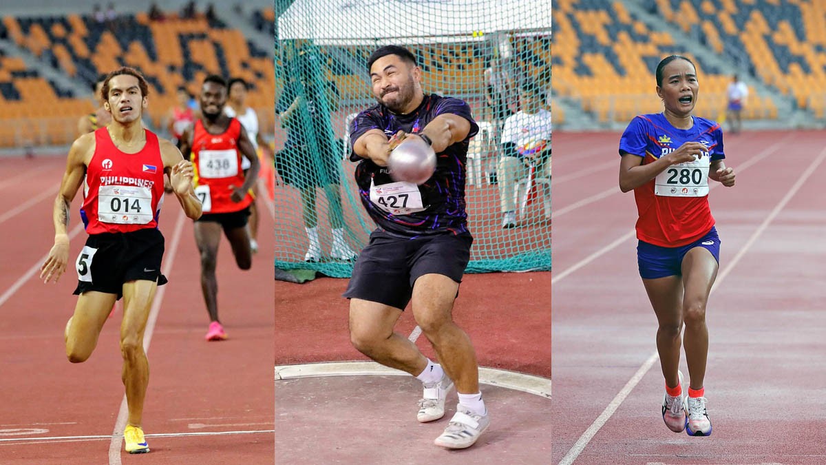 Hussein Loraña Sydney Joshua Yap Artjoy Torregosa sa ICTSI Philippine Athletics Championships