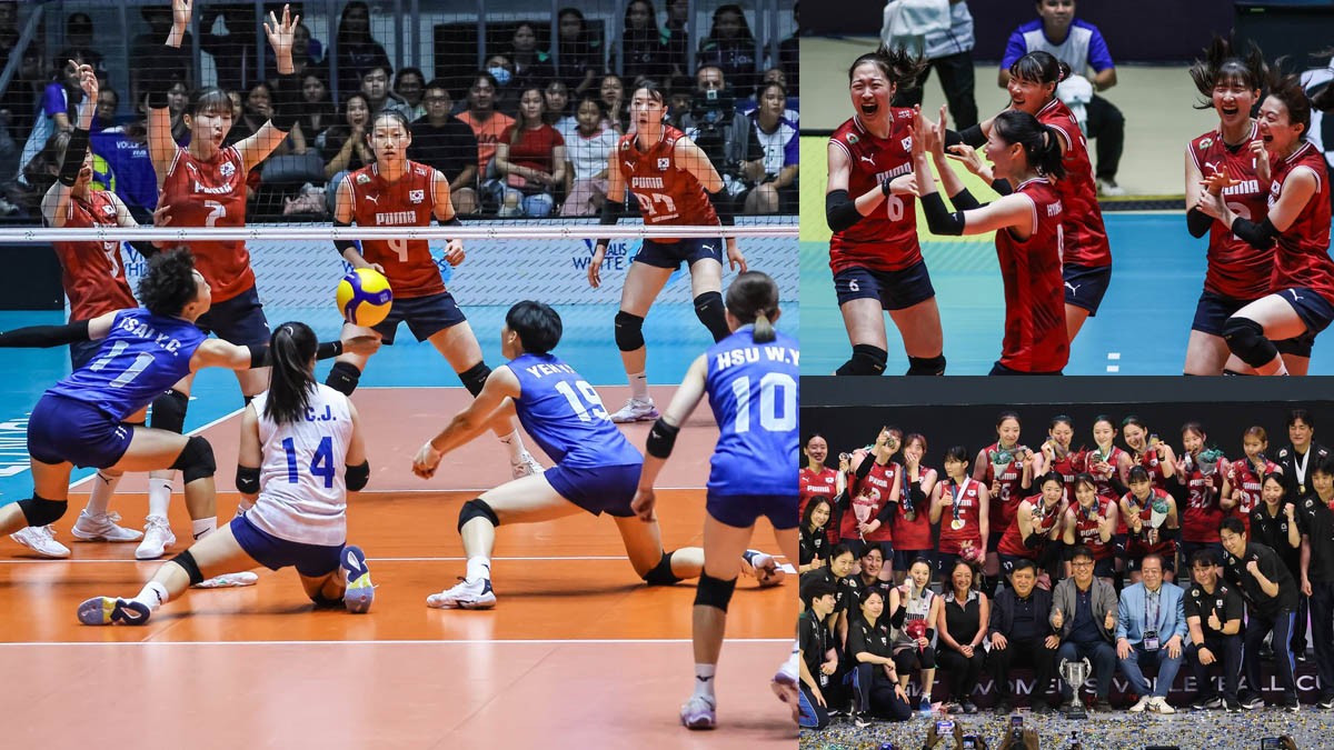 Korea vs Chinese Taipei AVC Womens Cup