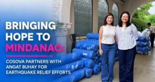 Bringing Hope to Mindanao: COSOVA Partners with Angat Buhay for Earthquake Relief Efforts