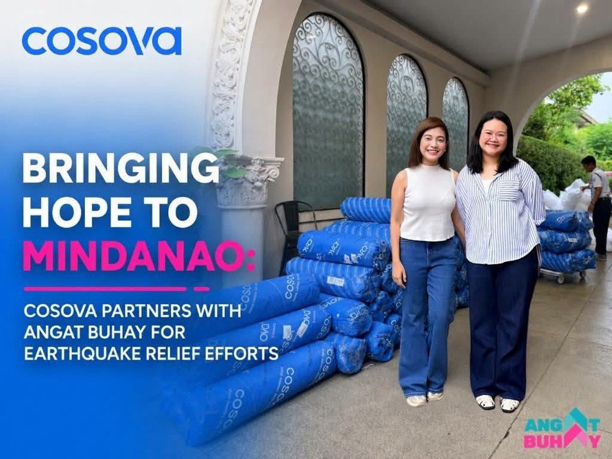 Bringing Hope to Mindanao COSOVA Partners with Angat Buhay for Earthquake Relief Efforts