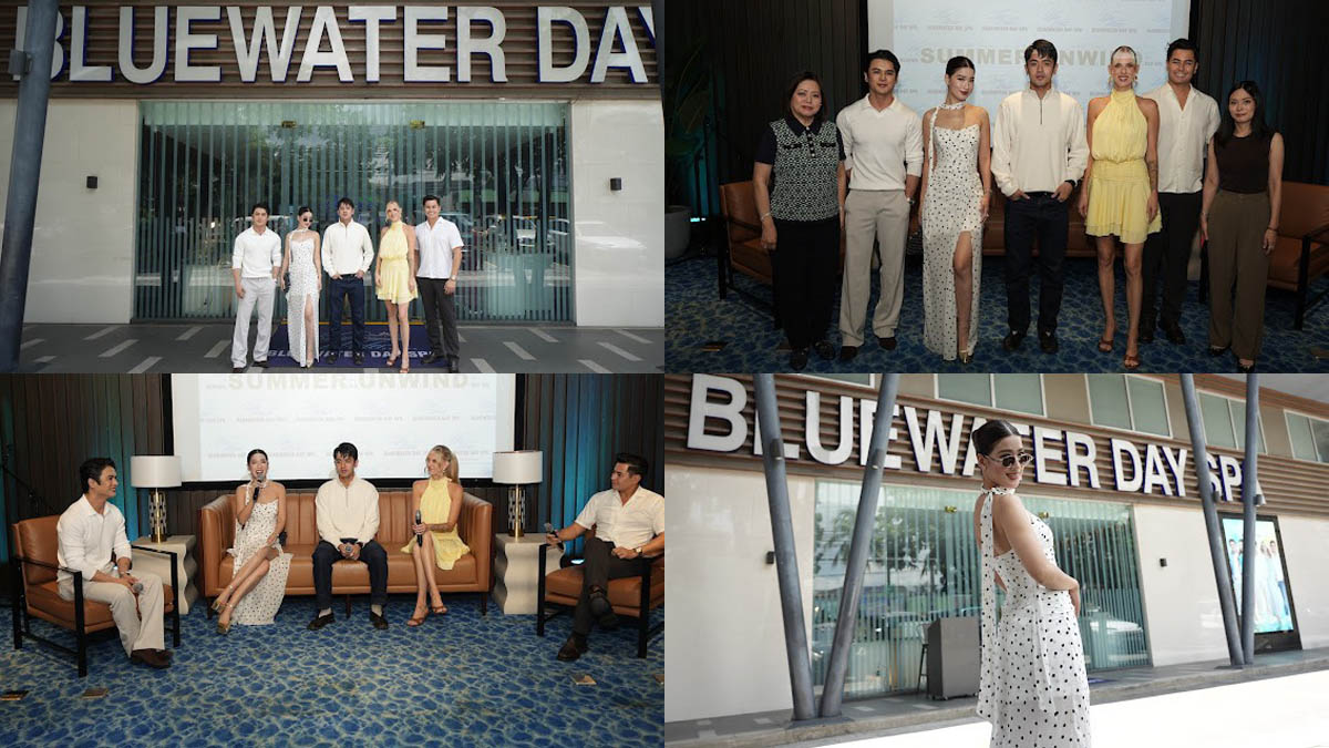 Janeena Chan David Licauco Fabio Ide, Ellen Frojd Teejay Marquez BlueWater Day Spa