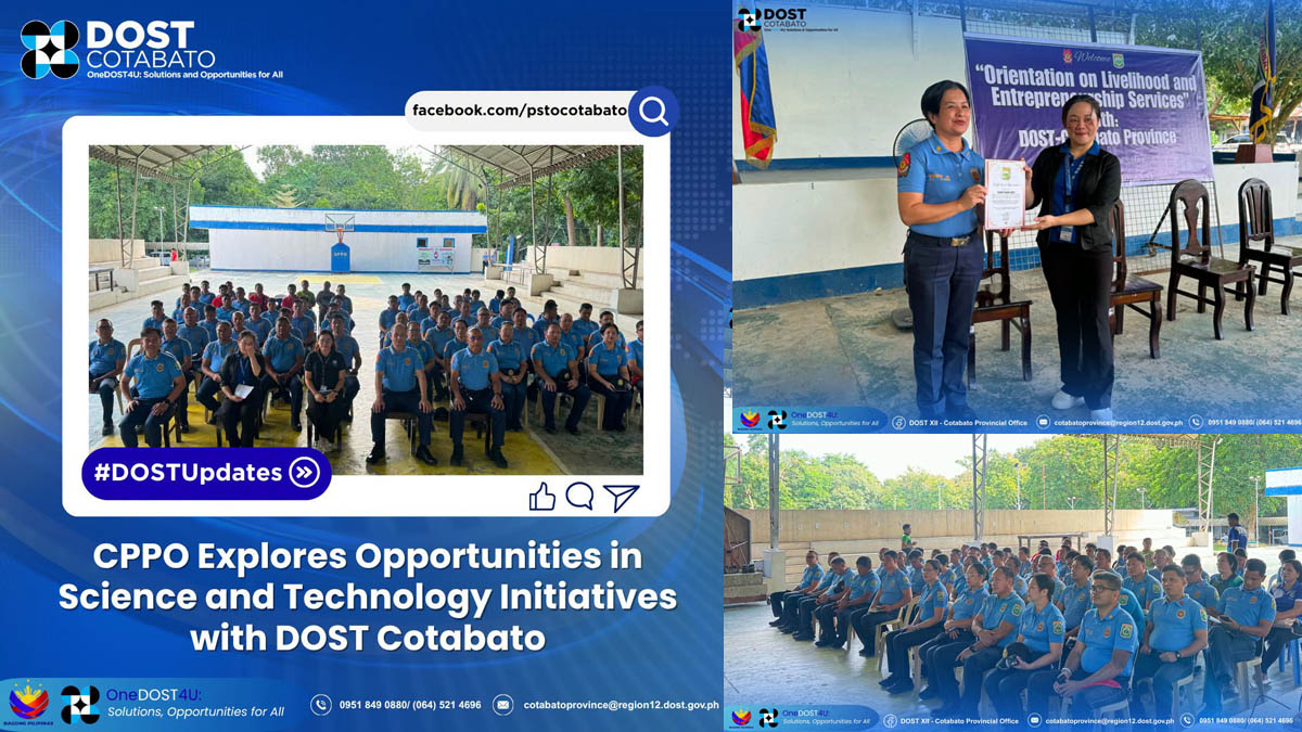 DOST SOCCSKSARGEN Cotabato PSTO PNP CPPO