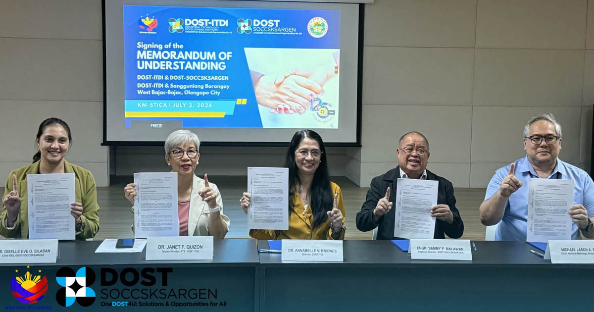 DOST XII and DOST-ITDI Forge Partnership for SOCCSKSARGENs Expanded Regional Metrology Laboratory