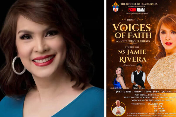 Jamie Rivera may fundrasing concert para sa mga pari