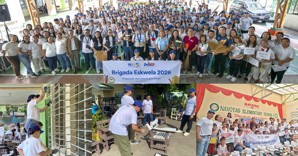 BDO Brigada Eskwela 2026 Bayanihan spirit helps schools get ready for learners