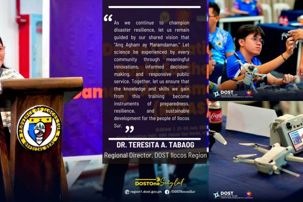 DOST Ilocos PHIVOLCS CAAP Drone RECAS