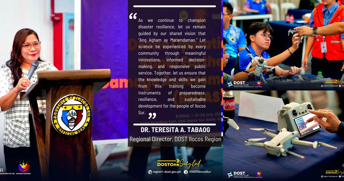 DOST Ilocos PHIVOLCS CAAP Drone RECAS