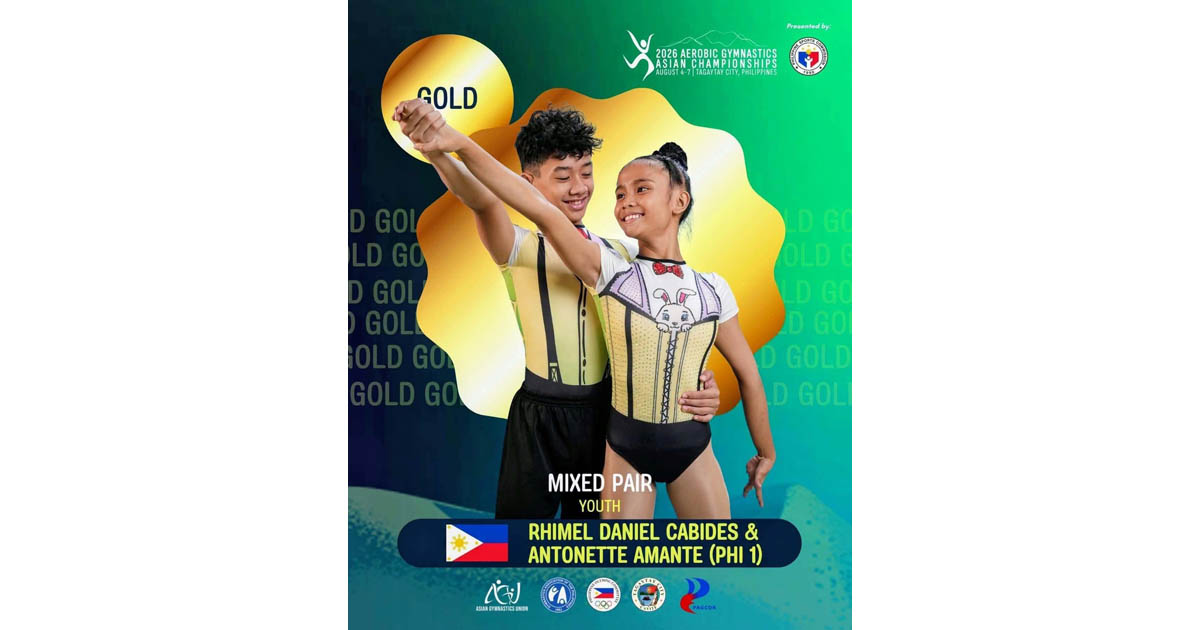 Ph Aerobic Gymnasts Rhys Enoch Balmayor John Mikaela Ladaran
