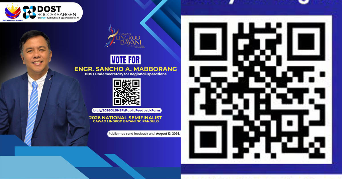 DOST SOCCSKSARGEN Engr Sancho A. Mabborang