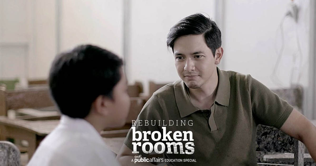 Alden Richards GMA Public Affairs Rebuilding Broken Rooms