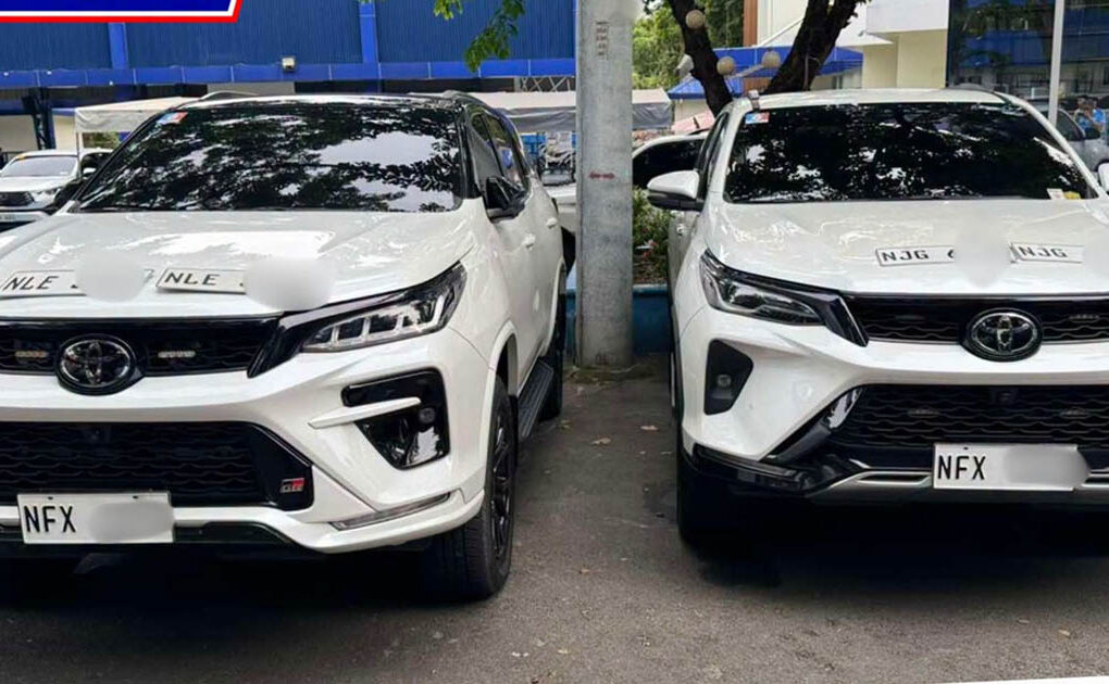 Pekeng plaka 2 SUV AFP LTO fake plate