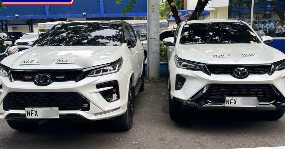 Pekeng plaka 2 SUV AFP LTO fake plate