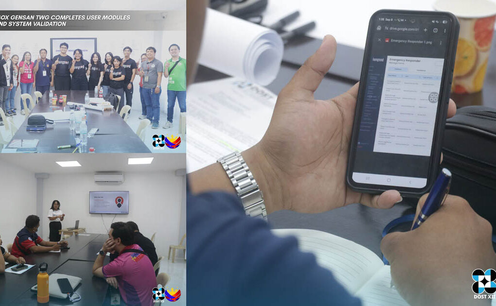 DOST SMART -ER SOX GenSan TWG Completes User Modules Training and System Validation
