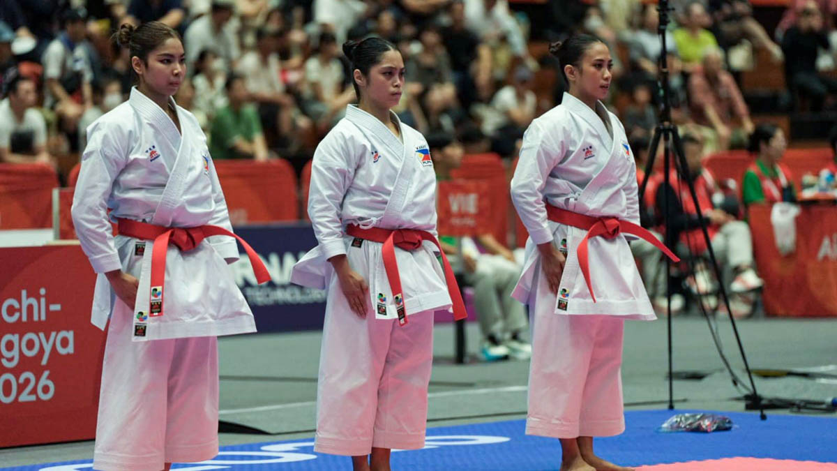 Rebecca Cyril Torres Samantha Veguillas Ysabelle Arrogante womens team kata karate 2026 Asian Games