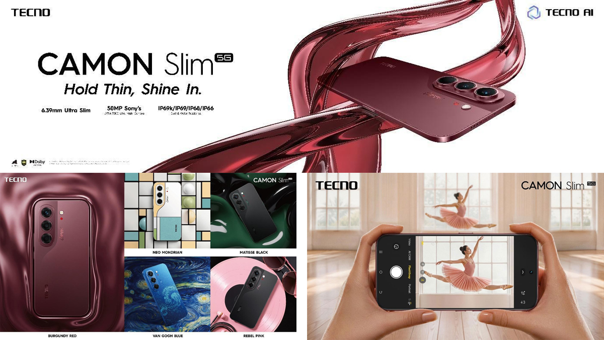 TECNO CAMON Slim 5G feat