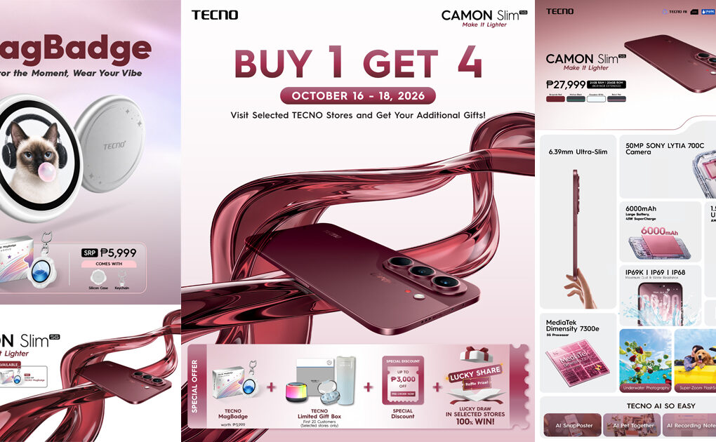 TECNO CAMON Slim 5G Buy 4 Get 1