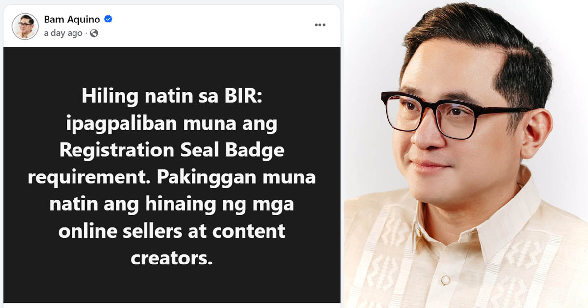 Bam Aquino BIR